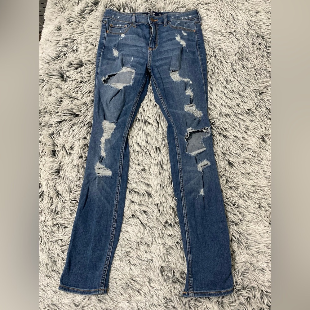 Hollister Distressed High Rise Jeans